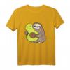 Lustiges Faultier mit Avocado Veganer T-Shirt – Niedliches Faultier-Design für Kinder & Erwachsene, Perfekt als Geschenk für Faultier- und Avocadoliebhaber