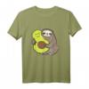 Lustiges Faultier mit Avocado Veganer T-Shirt – Niedliches Faultier-Design für Kinder & Erwachsene, Perfekt als Geschenk für Faultier- und Avocadoliebhaber