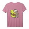 Lustiges Faultier mit Avocado Veganer T-Shirt – Niedliches Faultier-Design für Kinder & Erwachsene, Perfekt als Geschenk für Faultier- und Avocadoliebhaber