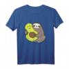Lustiges Faultier mit Avocado Veganer T-Shirt – Niedliches Faultier-Design für Kinder & Erwachsene, Perfekt als Geschenk für Faultier- und Avocadoliebhaber
