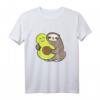Lustiges Faultier mit Avocado Veganer T-Shirt – Niedliches Faultier-Design für Kinder & Erwachsene, Perfekt als Geschenk für Faultier- und Avocadoliebhaber