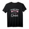 Ich Muss Nicht Nein Sagen Ich Bin Die Oma – Lustiges T-Shirt für die beste Großmutter, perfekt als Geschenk zu Geburtstag, Muttertag, Weihnachten und Babyparty