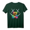 Niedlicher großer Regenbogen-Teddybär mit Stacheldraht-Gesicht T-Shirt – Perfekt für Festival, Alltag & Mode für coole Jungs, Schüler und Rap-Fans