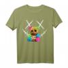 Niedlicher großer Regenbogen-Teddybär mit Stacheldraht-Gesicht T-Shirt – Perfekt für Festival, Alltag & Mode für coole Jungs, Schüler und Rap-Fans