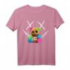 Niedlicher großer Regenbogen-Teddybär mit Stacheldraht-Gesicht T-Shirt – Perfekt für Festival, Alltag & Mode für coole Jungs, Schüler und Rap-Fans