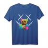 Niedlicher großer Regenbogen-Teddybär mit Stacheldraht-Gesicht T-Shirt – Perfekt für Festival, Alltag & Mode für coole Jungs, Schüler und Rap-Fans