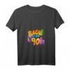 Damen Back to the 90s Graffiti T-Shirt mit V-Ausschnitt – Nostalgisches 90er Jahre Kostüm & Geschenk für Kinder und Erwachsene