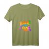 Damen Back to the 90s Graffiti T-Shirt mit V-Ausschnitt – Nostalgisches 90er Jahre Kostüm & Geschenk für Kinder und Erwachsene