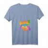 Damen Back to the 90s Graffiti T-Shirt mit V-Ausschnitt – Nostalgisches 90er Jahre Kostüm & Geschenk für Kinder und Erwachsene