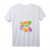 Damen Back to the 90s Graffiti T-Shirt mit V-Ausschnitt – Nostalgisches 90er Jahre Kostüm & Geschenk für Kinder und Erwachsene