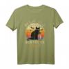 Lustiges Katzen T-Shirt mit Spruch - Verwirrte Katze und Blutiges Messer für Horror- & Katzenliebhaber, perfekt für Partys & Geschenke