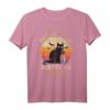 Lustiges Katzen T-Shirt mit Spruch - Verwirrte Katze und Blutiges Messer für Horror- & Katzenliebhaber, perfekt für Partys & Geschenke