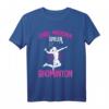 Coole Mädchen spielen Badminton Federball Kinder T-Shirt - Perfektes Geschenk für Badmintonfans, Vereinsspielerinnen & zu Weihnachten oder Geburtstagsfeiern