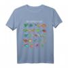 Kinder Dinosaurier T-Shirt mit Dinosaurier-Alphabet – Lernen und Spaß für Dino-Fans, Schulanfang & Dino-Experten