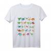 Kinder Dinosaurier T-Shirt mit Dinosaurier-Alphabet – Lernen und Spaß für Dino-Fans, Schulanfang & Dino-Experten