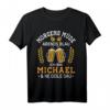 Lustiges Michael T-Shirt - Morgens Müde Abends Blau Spruch Geschenk für Geburtstag, Vatertag & Weihnachten