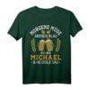 Lustiges Michael T-Shirt - Morgens Müde Abends Blau Spruch Geschenk für Geburtstag, Vatertag & Weihnachten