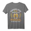 Lustiges Michael T-Shirt - Morgens Müde Abends Blau Spruch Geschenk für Geburtstag, Vatertag & Weihnachten