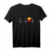 Pommes Frites Herzschlag EKG Puls T-Shirt – Lustiges Geschenk für Fastfood-Liebhaber & Gastro-Fans