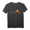 Pommes Frites Herzschlag EKG Puls T-Shirt – Lustiges Geschenk für Fastfood-Liebhaber & Gastro-Fans
