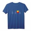 Pommes Frites Herzschlag EKG Puls T-Shirt – Lustiges Geschenk für Fastfood-Liebhaber & Gastro-Fans