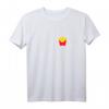 Pommes Frites Herzschlag EKG Puls T-Shirt – Lustiges Geschenk für Fastfood-Liebhaber & Gastro-Fans