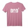 Dad hoch vier T-Shirt - Stolzer Vater mit 4 Kindern, ideales Geschenk zur Geburt, Babyparty & Vatertag im Vintage Look