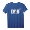 Dad hoch vier T-Shirt - Stolzer Vater mit 4 Kindern, ideales Geschenk zur Geburt, Babyparty & Vatertag im Vintage Look