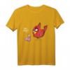 ÄÄH Miau?! Lustiges Vogel und Wurm Spaß Fun Witz Spruch T-Shirt für Frauen, Männer und Kinder – Originelle Cartoon Comic Style Kleidung für gute Laune