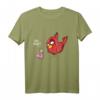 ÄÄH Miau?! Lustiges Vogel und Wurm Spaß Fun Witz Spruch T-Shirt für Frauen, Männer und Kinder – Originelle Cartoon Comic Style Kleidung für gute Laune
