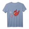 ÄÄH Miau?! Lustiges Vogel und Wurm Spaß Fun Witz Spruch T-Shirt für Frauen, Männer und Kinder – Originelle Cartoon Comic Style Kleidung für gute Laune
