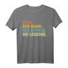 Papa Der Mann Der Mythos Die Legende T-Shirt - Lustiges Vatertags- und Weihnachtsgeschenk für stolze Väter