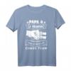 Papa & 2 Töchter Chaos Team T-Shirt - Lustiges Familiengeschenk für Vatertag & Familienfeiern