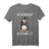 Lustiges Pinguin T-Shirt mit Spruch 'Guten Morgen? Ganz Dünnes Eis' – Perfekte Geschenkidee für Freunde und Kollegen
