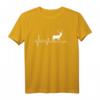 Hirsch Herzschlag Rothirsch Geweih T-Shirt für Jäger und Naturfreunde – Perfekte Geschenkidee für Jäger & Tierliebhaber