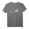 Hirsch Herzschlag Rothirsch Geweih T-Shirt für Jäger und Naturfreunde – Perfekte Geschenkidee für Jäger & Tierliebhaber