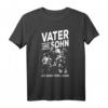 Vater und Sohn Motocross Papa Dirt Bike T-Shirt – Familien-Outfit & Geschenk für Motorsport-Fans zu Weihnachten, Geburtstag & Vatertag