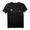 Kegeln Herzschlag Kardiogramm T-Shirt für Keglerinnen und Kegler – Perfektes Geschenk für Turniere & Hobbykegler