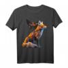 Fuchs Schmetterling Motiv Kunst Tier T-Shirt – Perfekt für Fuchsliebhaber und Tierfreunde