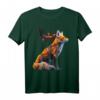 Fuchs Schmetterling Motiv Kunst Tier T-Shirt – Perfekt für Fuchsliebhaber und Tierfreunde