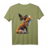Fuchs Schmetterling Motiv Kunst Tier T-Shirt – Perfekt für Fuchsliebhaber und Tierfreunde