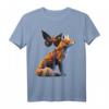 Fuchs Schmetterling Motiv Kunst Tier T-Shirt – Perfekt für Fuchsliebhaber und Tierfreunde