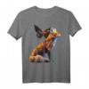 Fuchs Schmetterling Motiv Kunst Tier T-Shirt – Perfekt für Fuchsliebhaber und Tierfreunde