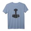 Wikinger Nordische Mythologie Thor Hammer Mjölnir T-Shirt – Heilige Symbole, Odin Raben & Asgard für Mythologie-Fans