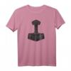 Wikinger Nordische Mythologie Thor Hammer Mjölnir T-Shirt – Heilige Symbole, Odin Raben & Asgard für Mythologie-Fans