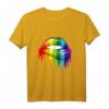 LGBT Regenbogen Kussmund T-Shirt - Gay CSD Geschenk für Pride, Gleichberechtigung & Regenbogenparaden