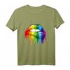 LGBT Regenbogen Kussmund T-Shirt - Gay CSD Geschenk für Pride, Gleichberechtigung & Regenbogenparaden