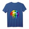 LGBT Regenbogen Kussmund T-Shirt - Gay CSD Geschenk für Pride, Gleichberechtigung & Regenbogenparaden