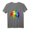 LGBT Regenbogen Kussmund T-Shirt - Gay CSD Geschenk für Pride, Gleichberechtigung & Regenbogenparaden
