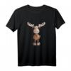 Crazy Elch I Hirsch Rentier Fun Jagd Weihnachten Tiermotiv T-Shirt – Lustiges Comic Tiermotiv für Wildtier- und Tierliebhaber, Jäger & Humor-Fans